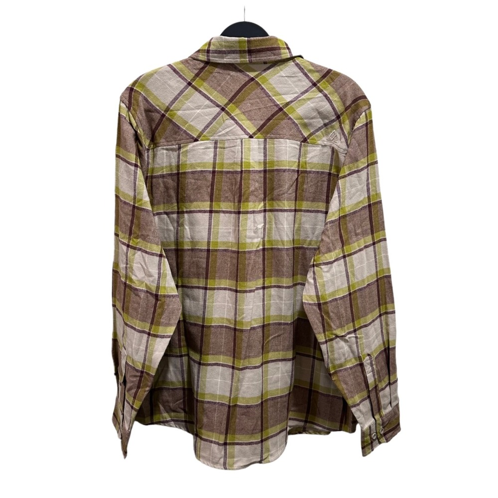 Alpine Design Mens Size L Flannel Long Sleeve Button Down Shirt Tree Moss NWT - Picture 3 of 6